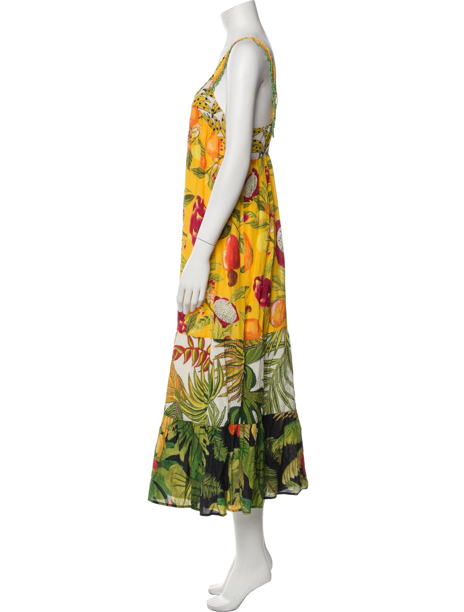 Farm Rio Floral Print Long Dress